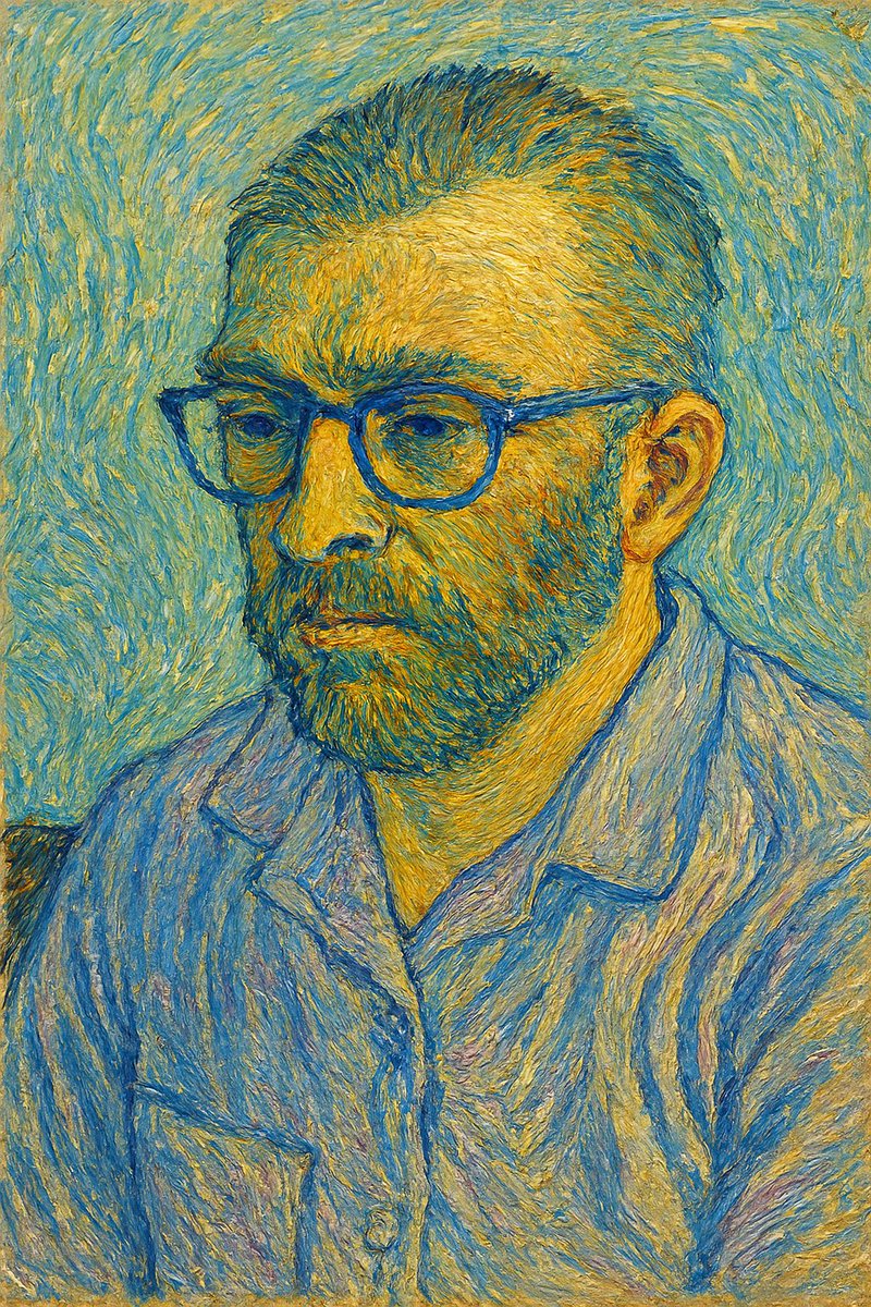 Esta foto al estilo Vincent van Gogh
