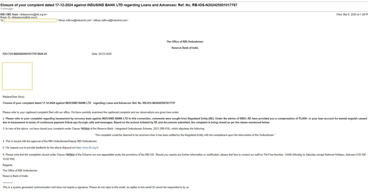 VarunMarwadi's tweet photo. RBI’s ₹5,000 License for Harassment? Banks &amp; NBFCs Exploit Weak Oversight!
#RBIOmbudsman
@RBIsays
@ProfSettlement
@baapofrecovery
@KeshavKuma89615
#ShameOnRBI #BankingMafia #IndusIndHarassment #NBFCScam #RBIWeakRegulation #CustomerRights #StopBankingHarassment https://t.co/d8ik9BNP3a
