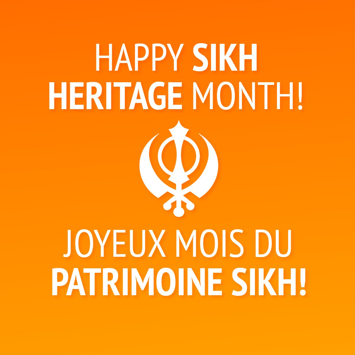 I'm proud to have introduced Bill C-376, which became enshrined in law in 2019, making Canada the first and only country to officially recognize the month of April as Sikh Heritage Month.

I wish everyone celebrating throughout Canada, a safe and happy Sikh Heritage Month! 🪯🇨🇦