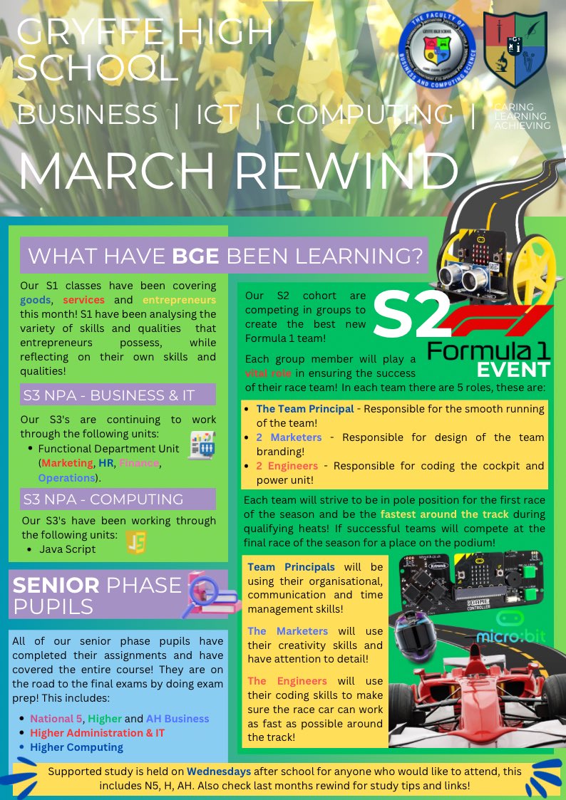 Here is our <a href="/GryffeHighSch/">Gryffe High School</a> Business, ICT and Computing  March rewind! #RenfrewshireCouncil #GryffeHS