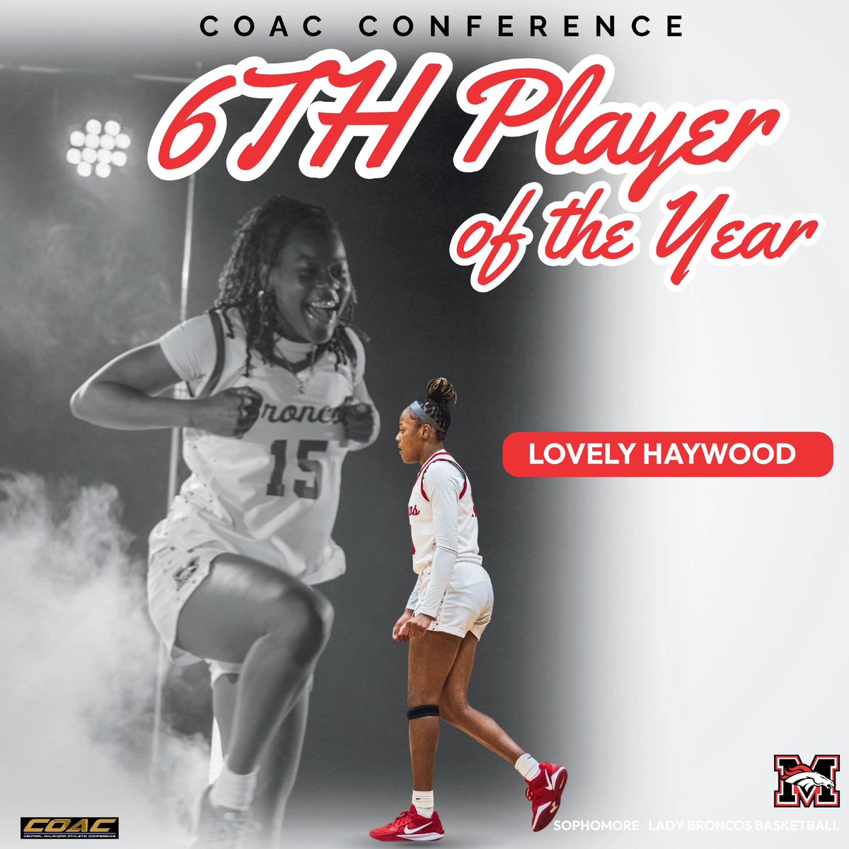 Mustang WBB (@mustangwbb) on Twitter photo Congratulations to sophomore Lovely Haywood on being named the COAC Conference 6th player of the year!! #GID #BDM
@Unique_Haywood4 <a href="/MHSBroncoSports/">MHS Bronco Sports</a> <a href="/MHSBroncosVoice/">MHSBroncosVoice</a> <a href="/MHS_Broncos/">MHSBroncos</a> Congratulations to sophomore Lovely Haywood on being named the COAC Conference 6th player of the year!! #GID #BDM
@Unique_Haywood4 <a href="/MHSBroncoSports/">MHS Bronco Sports</a> <a href="/MHSBroncosVoice/">MHSBroncosVoice</a> <a href="/MHS_Broncos/">MHSBroncos</a>