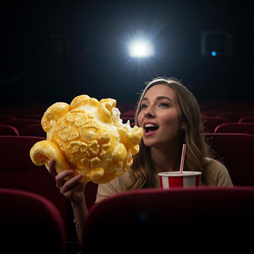 Introducing The Mega Kernel:
The Historic Howell Theater is the first theater in the country to add the Mega Kernel to our concession lineup.
Stop in today Tuesday April 1st give this delicious monster popcorn kernel a try!