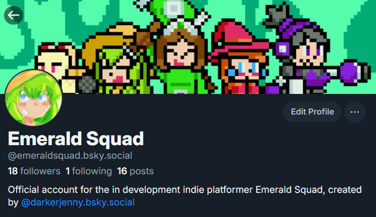 EmSquadGame's tweet photo. It's April first! For everyone else, that means goofs and gags, but for us, it means Emerald Squad news! And we're here to announce

We're leaving.

Follow us on Bluesky for new updates! https://t.co/dDpEAtlSls