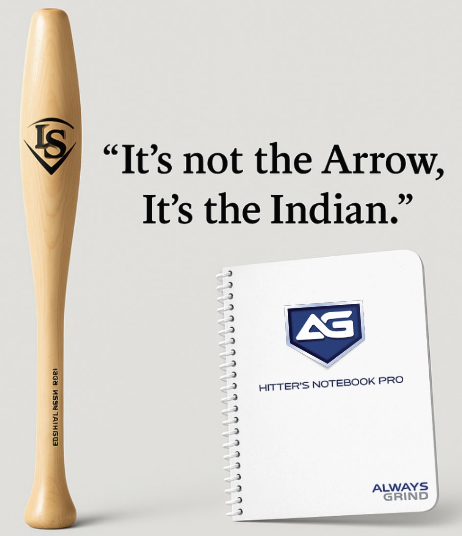 Always Grind (@alwaysgrind365) on Twitter photo The “Torpedo Bat” - Remember… it’s NOT the Arrow, It’s the Indian 🧠⚾️ ⬇️
Everyone wants to talk about the Quick Fix, New Bat, New Trend.
But here’s the truth…
It’s NOT the arrow. It’s the Indian.
You can swing the hottest new bat on the market—but if you’re not sharpening The “Torpedo Bat” - Remember… it’s NOT the Arrow, It’s the Indian 🧠⚾️ ⬇️
Everyone wants to talk about the Quick Fix, New Bat, New Trend.
But here’s the truth…
It’s NOT the arrow. It’s the Indian.
You can swing the hottest new bat on the market—but if you’re not sharpening