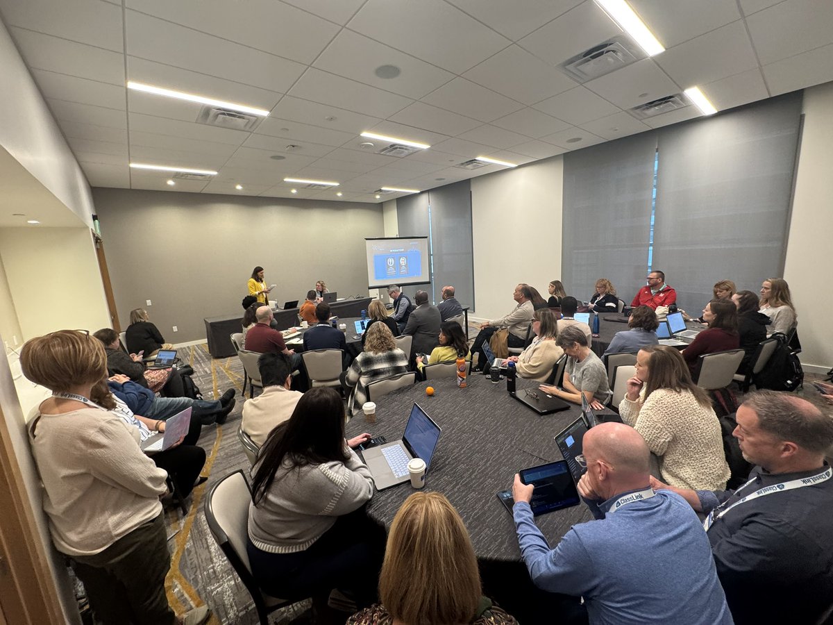 Packed house for <a href="/mstavi3/">Maria Stavropoulos</a> Maria Stavropoulos and @techgeeks205 Molly Marquardt and their session on Balancing Human Leadership in an AI World! Phenomenal job ladies! #CoSN2025 <a href="/il_etl/">IETL</a> <a href="/CoSN/">CoSN</a>