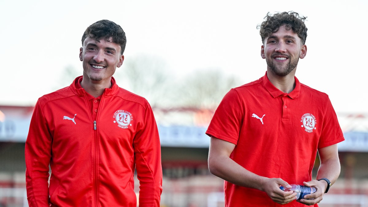 Another proud moment for the academy as both Morrison &amp; Cross-Adair start on the bench 💪

#OnwardTogether | <a href="/AcademyFTFC/">Fleetwood Town Academy</a>