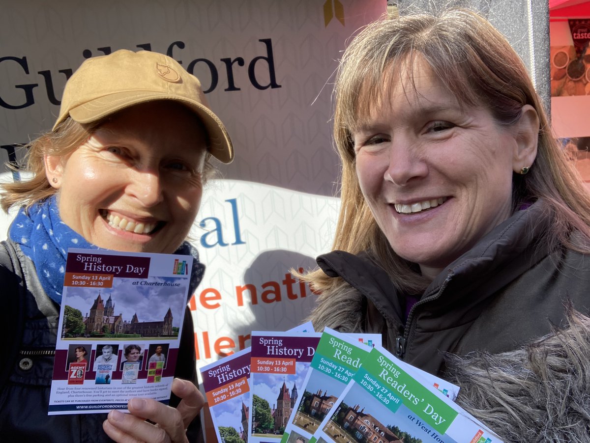 Alice Fowler (@alicefwrites) on Twitter photo Great fun today spreading the word about <a href="/GfordBookFest/">Guildford Book Festival</a>'s two Spring events - History Day on 13/4 <a href="/CharterhouseSch/">Charterhouse School</a> and Readers' Day on 27/4 <a href="/WHorsleyPlace/">West Horsley Place</a>. Tickets guildfordbookfestival.co.uk/events <a href="/GuildfordBC/">Guildford Borough Council</a> <a href="/ExperienceGford/">Experience Guildford</a> <a href="/VisitSurrey/">Visit Surrey</a> Great fun today spreading the word about <a href="/GfordBookFest/">Guildford Book Festival</a>'s two Spring events - History Day on 13/4 <a href="/CharterhouseSch/">Charterhouse School</a> and Readers' Day on 27/4 <a href="/WHorsleyPlace/">West Horsley Place</a>. Tickets guildfordbookfestival.co.uk/events <a href="/GuildfordBC/">Guildford Borough Council</a> <a href="/ExperienceGford/">Experience Guildford</a> <a href="/VisitSurrey/">Visit Surrey</a>