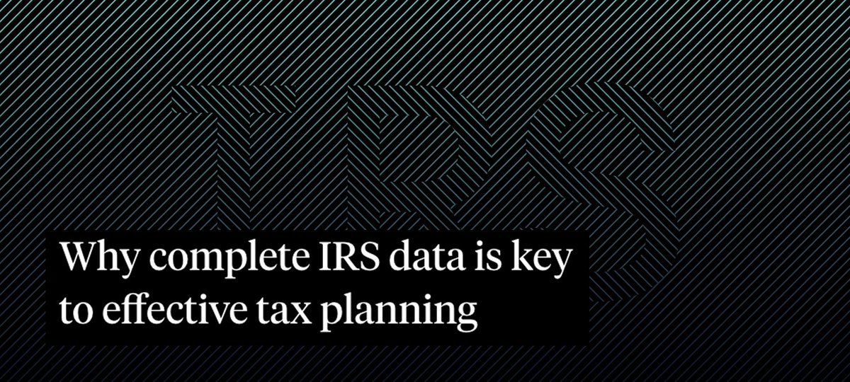 Complete IRS tax data helps advisors deliver more accurate recommendations, uncover hidden assets, and drive organic growth through superior client outcomes. TaxStatus President Kevin Knull, CFP® takes a closer look with Action! magazine &gt;&gt; aetech.cc/4lc9Exl
