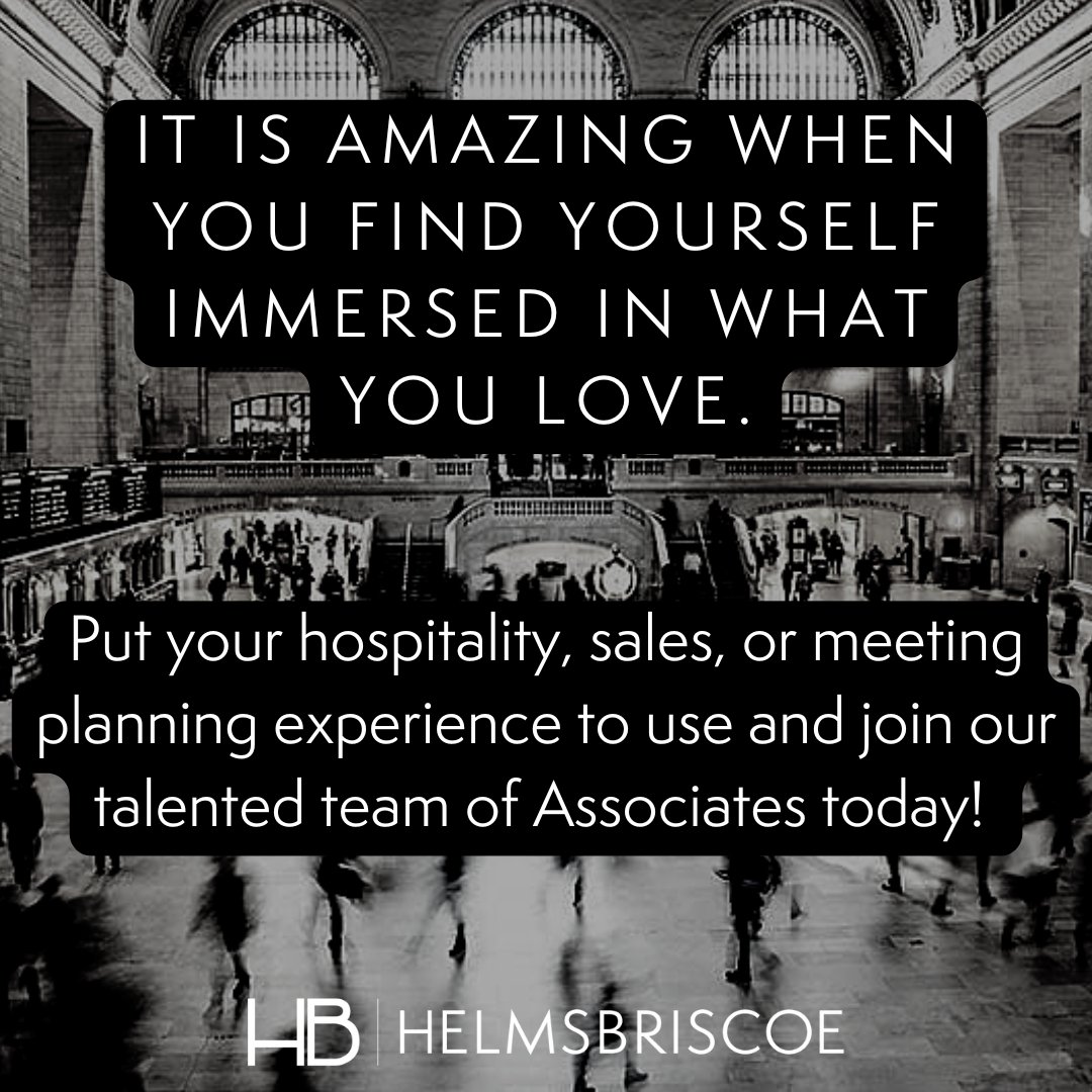 Apply today to join our team of hospitality experts, and choose what the future of your career looks like! careers.helmsbriscoe.com #WhyHB