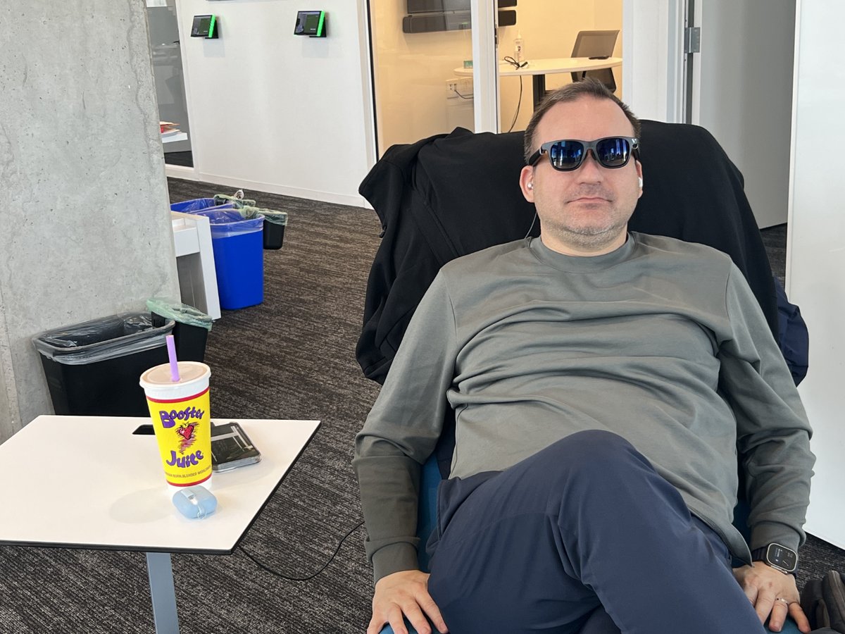 Igor Gilitschenski (@igilitschenski) on Twitter photo Spotted @csprofkgd trying out his (new?) "AR" glasses at <a href="/VectorInst/">Vector Institute</a>. Being a professor in Computer Vision is hard work. Spotted @csprofkgd trying out his (new?) "AR" glasses at <a href="/VectorInst/">Vector Institute</a>. Being a professor in Computer Vision is hard work.