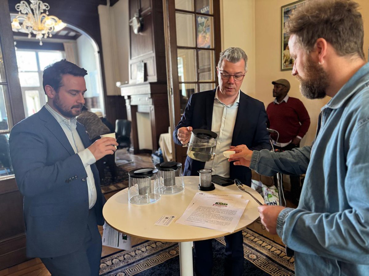 Tea Board Kenya (@teaboardkenya) on Twitter photo 🌍✨ Exciting Moments from the Heart of Belgium! 🇧🇪
<a href="/KEinBelgium/">KenyaEmbassyBrussels</a> hear <a href="/bantigito/">Amb (Prof) Bitange Ndemo, PhD, CBS</a> hosts European speciality tea exporters house owners, and tea enthusiasts, for a delightful Purple, White, Green, Yellow, Oolong, & black orthodox tea tasting experience! 🍵 targeting the BENELUX 🌍✨ Exciting Moments from the Heart of Belgium! 🇧🇪
<a href="/KEinBelgium/">KenyaEmbassyBrussels</a> hear <a href="/bantigito/">Amb (Prof) Bitange Ndemo, PhD, CBS</a> hosts European speciality tea exporters house owners, and tea enthusiasts, for a delightful Purple, White, Green, Yellow, Oolong, & black orthodox tea tasting experience! 🍵 targeting the BENELUX