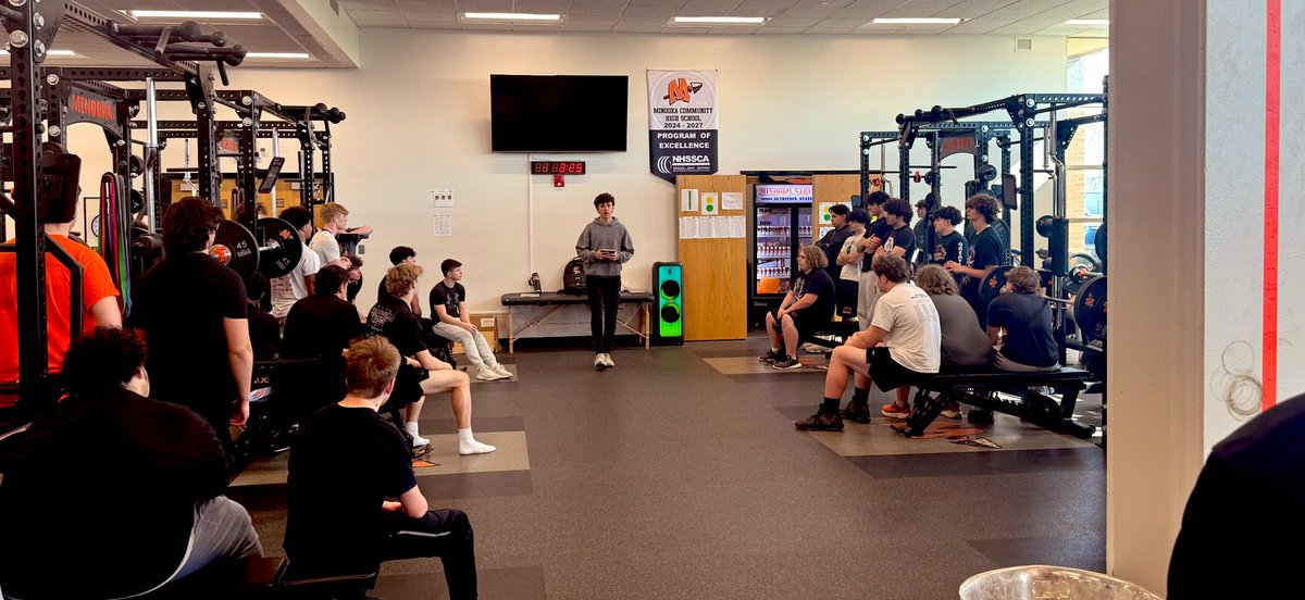 Minooka Strength and Conditioning (@minookastrength) on Twitter photo ‼️Book Study Week #11: The Other Big C‼️
➡️Nathan Gonzalez 🏀🏈 speaking to our student athletes about the importance of CHARACTER in winning programs!!! #HoldTheRope #UNCOMMON
<a href="/Minooka_Indians/">Minooka Football</a> <a href="/MCHS_AO/">MCHSAthletics</a> <a href="/MCHSDistrict111/">MCHS District #111</a> <a href="/minookasoftball/">Mark Brown</a> <a href="/NateGonzo27/">Nathan Gonzalez</a> ‼️Book Study Week #11: The Other Big C‼️
➡️Nathan Gonzalez 🏀🏈 speaking to our student athletes about the importance of CHARACTER in winning programs!!! #HoldTheRope #UNCOMMON
<a href="/Minooka_Indians/">Minooka Football</a> <a href="/MCHS_AO/">MCHSAthletics</a> <a href="/MCHSDistrict111/">MCHS District #111</a> <a href="/minookasoftball/">Mark Brown</a> <a href="/NateGonzo27/">Nathan Gonzalez</a>