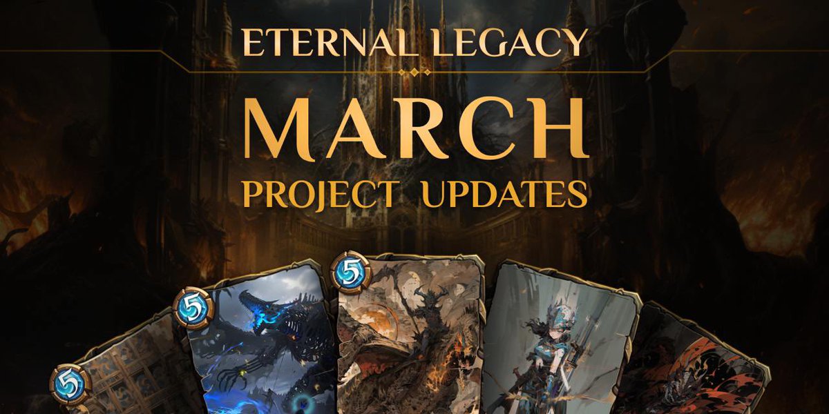 🙌 March was a big one for Eternal Legacy—here’s what went down across <a href="/base/">Base</a> &amp; <a href="/LINE_Global/">LINE Global</a> :

🆕 Updated EXP feature to boost player progression
⚔️ Introduced Divine Weapons + a brand-new hero
🎟 Kicked off Hero Ticket Blast + daily Check-In campaigns
🤝 Partnered with Top dapps