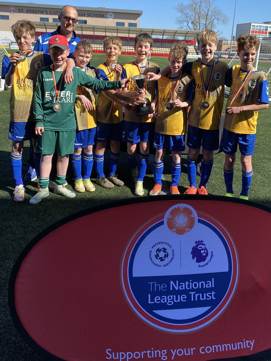 This has been an extraordinary term for the boys' football team. They have won every trophy they have competed in and today they won their sixth, the <a href="/TheNLTrust/">The National League Trust</a> South of England competition at Slough FC. Congratulations to all the players who have taken part - onto Wembley!