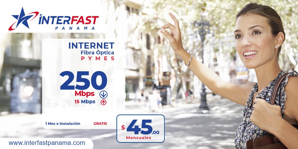 InterFastPanama's tweet image. ¡Internet rápido y confiable para negocios en Panamá!. 250 Mbps de bajada, 15 Mbps de subida, el mejor precio, instalación GRATIS + 1er mes GRATIS! ¿Interesado? Conéctate con InterFast Telecom: hubs.li/Q03fgXXD0 #NegociosPanamá #InterFastTelecom&quot;