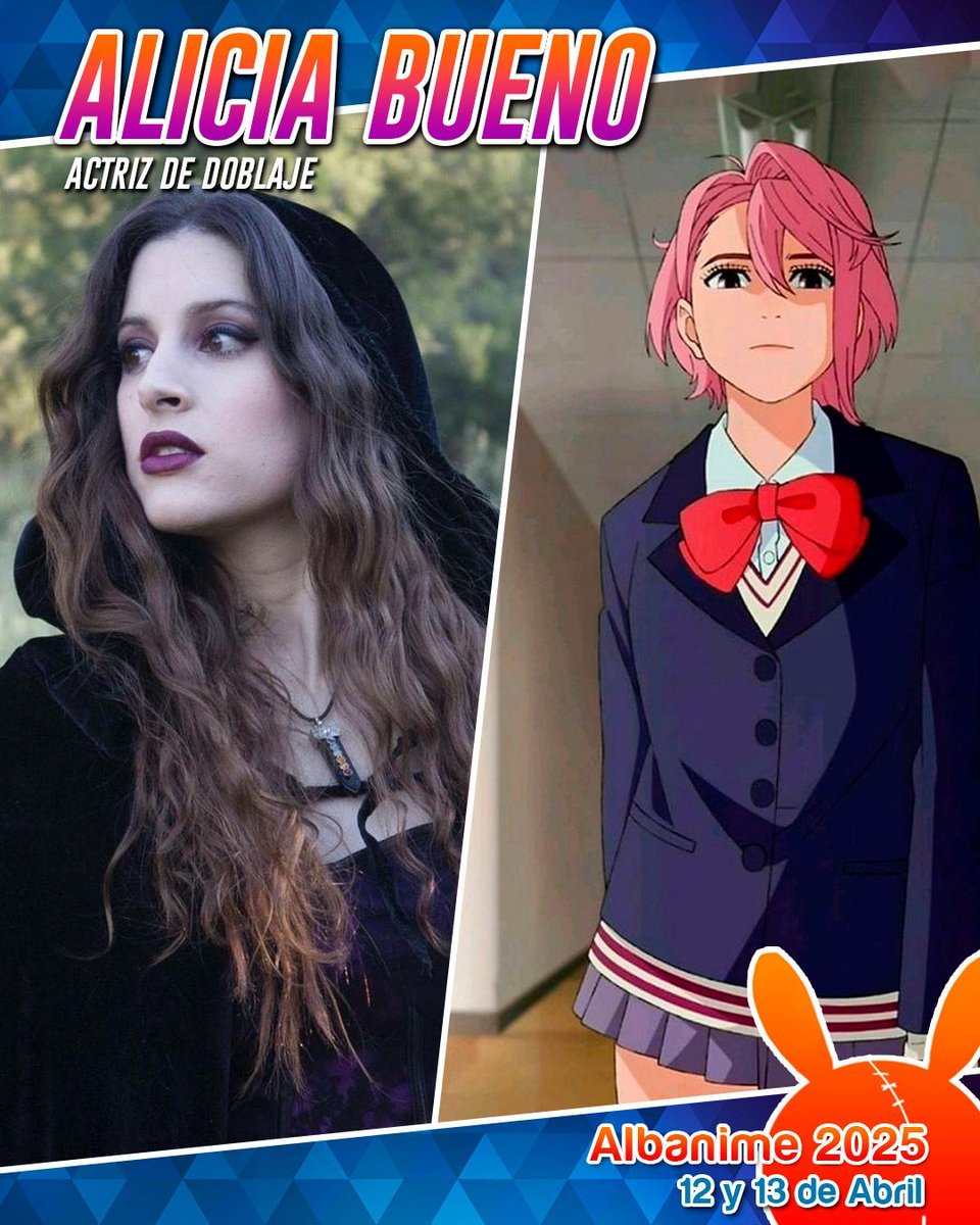 La actriz de doblaje Alicia Bueno estará el domingo 13 en Albanime 2025.
Alicia es la voz de Aira (Dandadan), Rimuru Tempest en (Tensei Shitara Slime Datta Ken) y Ushio Kofume en (Summer Time Rendering).
🌸 Encuentro (escenario) - 17:00.
🌸 Firmas - 18:30.
albanime.com/dandadan-dobla…