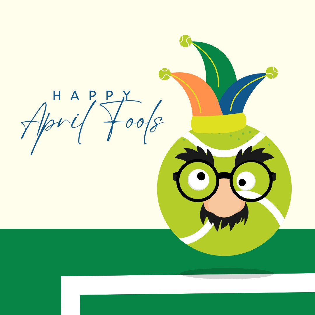 Just signed a new doubles partner… turns out it’s my cat! 🐱🎾 Happy April Fools' Day!