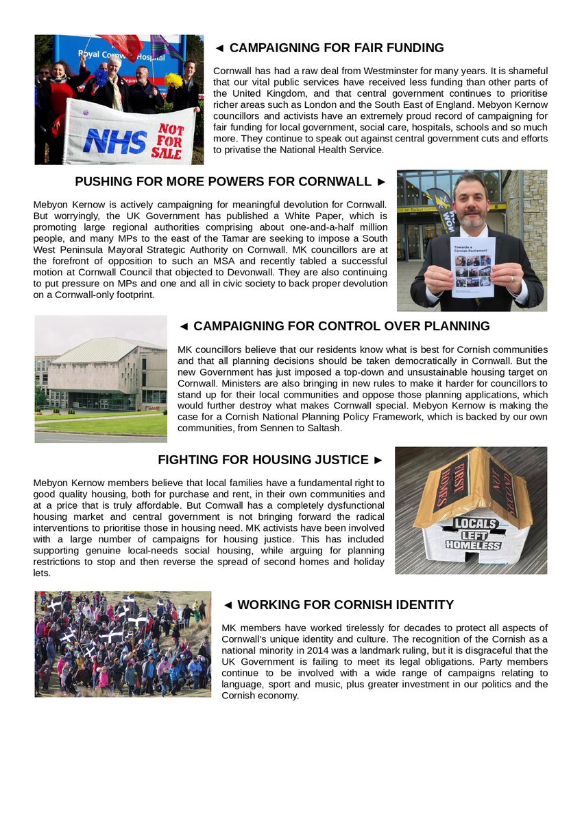 Its with great delight I'm announcing I will be standing for Mebyon Kernow in Penzance East in the up coming elections in May