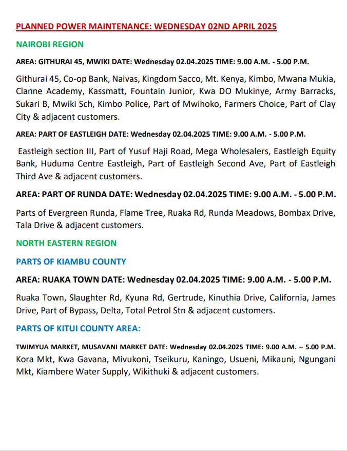 Kenya Power tweet media