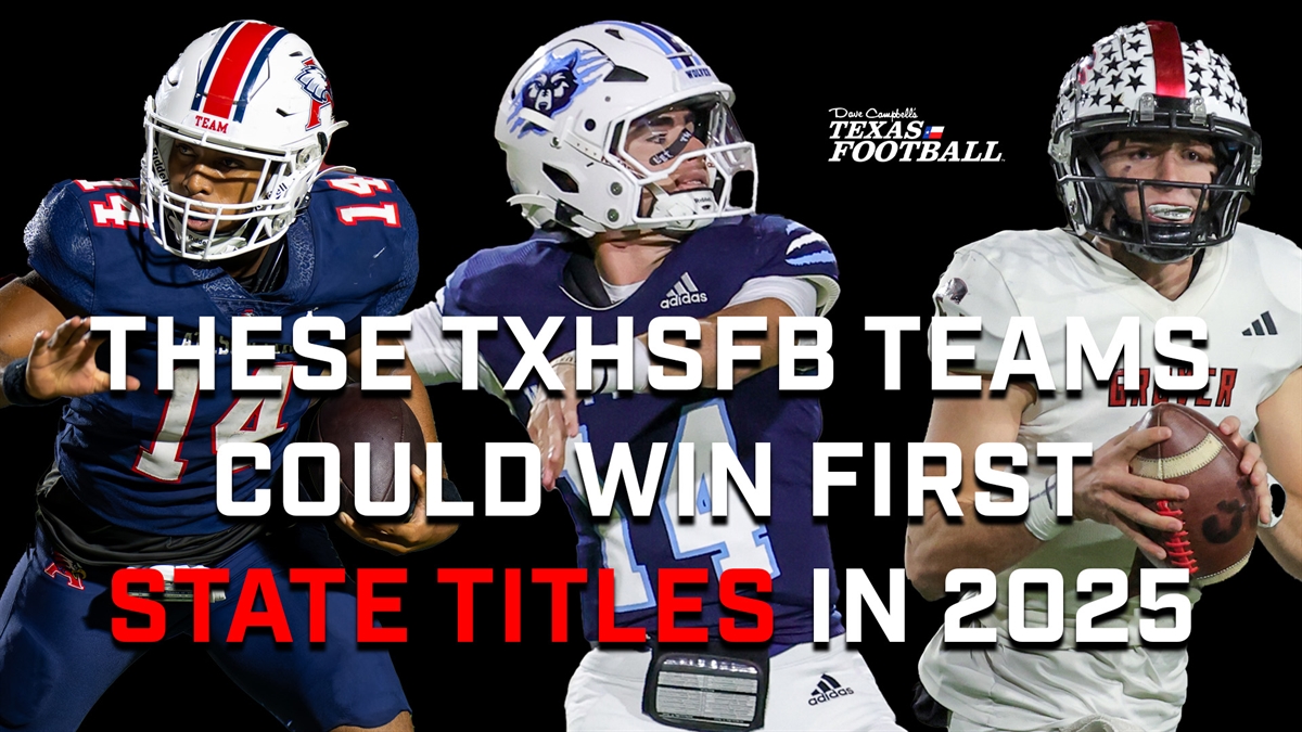 Dave Campbell's Texas Football — TexasFootball.com (@dctf) on Twitter photo Don't be FOOLED, y'all. These 5⃣ #TXHSFB programs could bring home a state title for the first time ever this fall. 👀🏆
6A: <a href="/AHSEagleFB/">Atascocita High School Football</a>
5A: ?
4A: ?
3A: ?
2A: <a href="/Gruver_ISD/">Gruver ISD</a>
<a href="/Carter_Yates16/">Carter Yates</a> with the full list:
texasfootball.com/article/2025/0… Don't be FOOLED, y'all. These 5⃣ #TXHSFB programs could bring home a state title for the first time ever this fall. 👀🏆
6A: <a href="/AHSEagleFB/">Atascocita High School Football</a>
5A: ?
4A: ?
3A: ?
2A: <a href="/Gruver_ISD/">Gruver ISD</a>
<a href="/Carter_Yates16/">Carter Yates</a> with the full list:
texasfootball.com/article/2025/0…