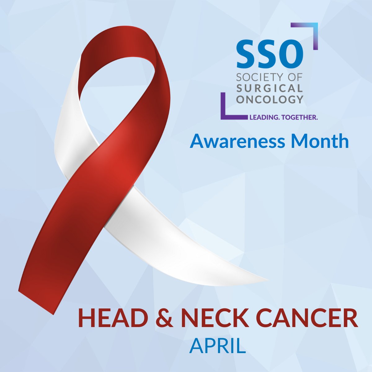 April is Head &amp; Neck Cancer Awareness Month. 🎗️ Surgical oncologists play a vital role in treatment and improving patient outcomes. Let’s raise awareness and support those affected. #HeadAndNeckCancerAwareness