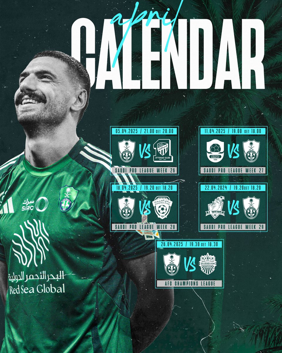 TeamDemiral's tweet image. 🗓️ Our schedule for 𝐀𝐏𝐑𝐈𝐋
