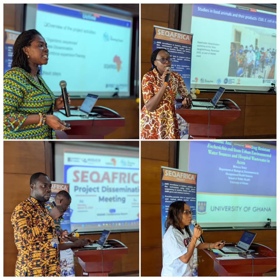 NMIMR_AMRHub's tweet photo. We had the privilege of engaging with members of the National AMR Secretariat and representatives from our sentinel sites, sharing key insights from the SeqAfrica Project. 

The interactive session provided valuable discussions, thoughtful questions, and impactful takeaways. https://t.co/XdF9uzplhG