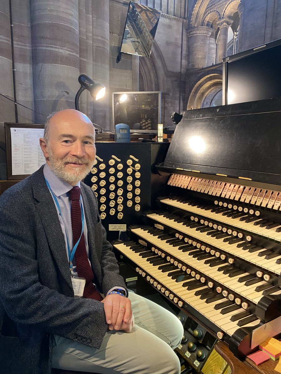 Join us on Easter Monday for our annual organ concert performed by our Assistant Director of Music, Peter Dyke.
The recital begins at 1.15 pm, and will last approximately 45 minutes. Admission is free, with a retiring collection. 

herefordcathedral.org/Event/easter-m…