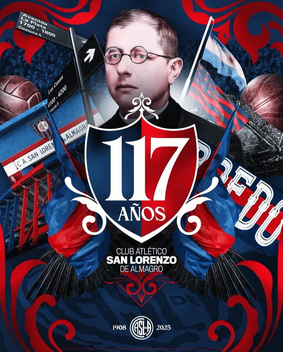 Sangre_Azulgran's tweet photo. Hilo de jugadores que van saludando a San Lorenzo por sus 117 años de historia https://t.co/SRZ10Cvaua