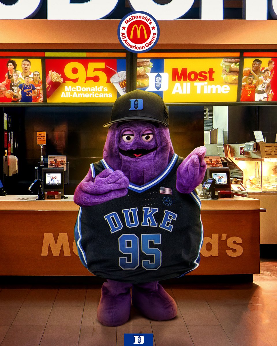 DukeMBB's tweet photo. Grimace knows https://t.co/ZVSXCArIuA