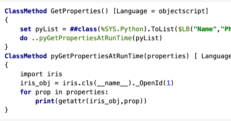 InterSystems_FR's tweet photo. Comment #ObjectScript peut être incorporé de manière transparente à #EmbeddedPython ? C'est le tuto de notre #DevCommunity de talent ! Merci à Lorenzo 🔥🐍
