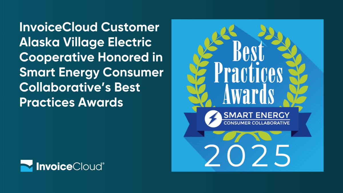InvoiceCloud (@invoicecloud) on Twitter photo InvoiceCloud customer Alaska Village Electric Cooperative (#AVEC) has been honored with the Culture Transformation Award in the <a href="/seconsumer/">Smart Energy Consumer Collaborative (SECC)</a> 2025 Best Practices Awards! okt.to/vciStC InvoiceCloud customer Alaska Village Electric Cooperative (#AVEC) has been honored with the Culture Transformation Award in the <a href="/seconsumer/">Smart Energy Consumer Collaborative (SECC)</a> 2025 Best Practices Awards! okt.to/vciStC
