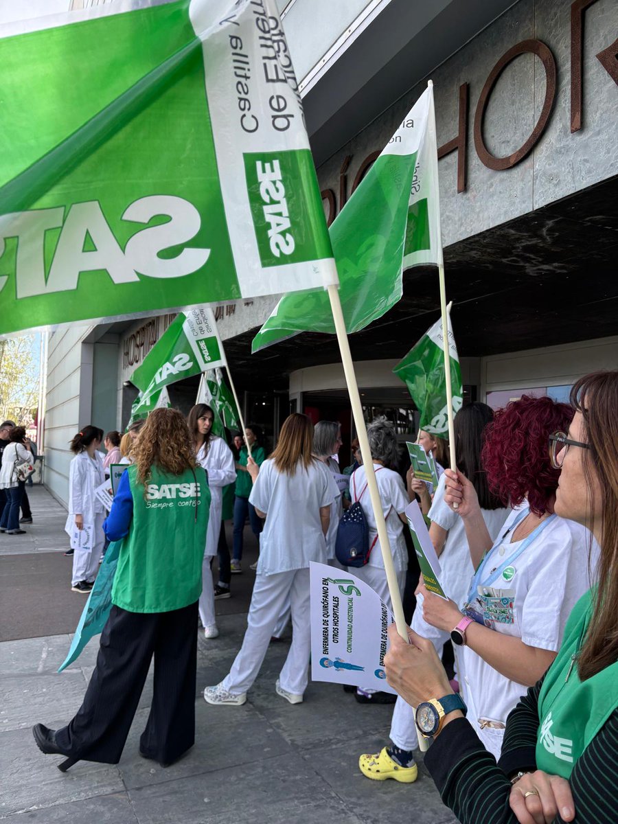 satsevalladolid's tweet photo. Continuidad Asistencial YA para todas las enfermeras del Quirófano del Hospital Universitario del Río Hortega #SATSEValladolid #SiempreContigo https://t.co/PzDOdWtRrj