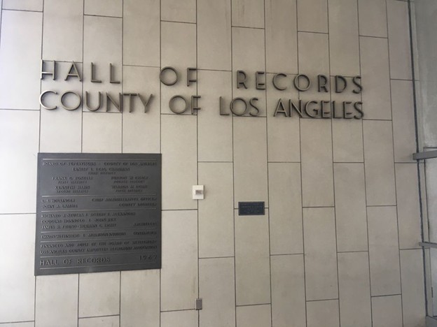 BE WARNED! Anyone heading down to Los Angeles County Hall of Records to peruse their collection of vinyl albums, singles and compact discs, be warned, it’s a lie! The Hall of Records contains no music of any kind.