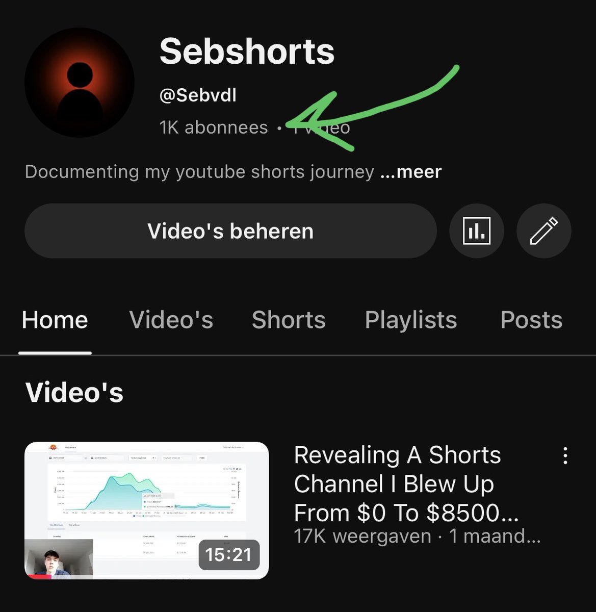 SebShorts's tweet image. Pretty cool with just one video, thanks guys! 🙏