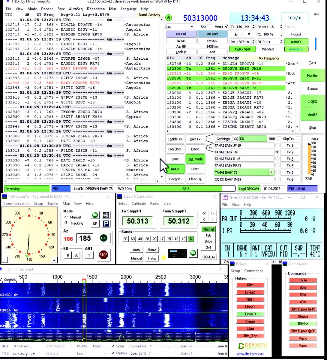 @dp0gvn #Antartica second grid worked in this large territory on 50Mhz GL to all.
