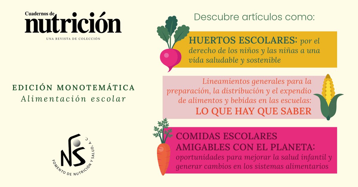 ¿Sabías qué...? La SEP implementó nuevas medidas en las escuelas de México con el objetivo de promover hábitos alimenticios más saludables.
¡Dedicamos nuestro último número de la revista a este tema!

Adquiérelo de manera gratuita por única ocasión
🔗 issuu.com/fomento-nutric…