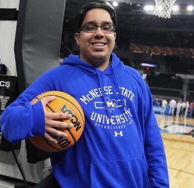 esidery's tweet image. McNeese State manager Amir “Aura” Khan is receiving significant interest from NBA franchises to join in some capacity once he graduates.

Khan will interview with at least five teams at the NBA Scouting Combine in Chicago to discuss organizational roles as a team attendant.