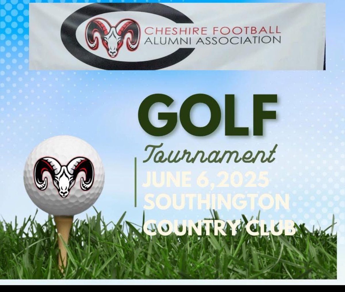 CHSRamFootball's tweet image. Save the date! Join us Friday June 6th for our annual alumni golf tournament! A great day to catch up with some old teammates out on the links! #ALLIN #1Team