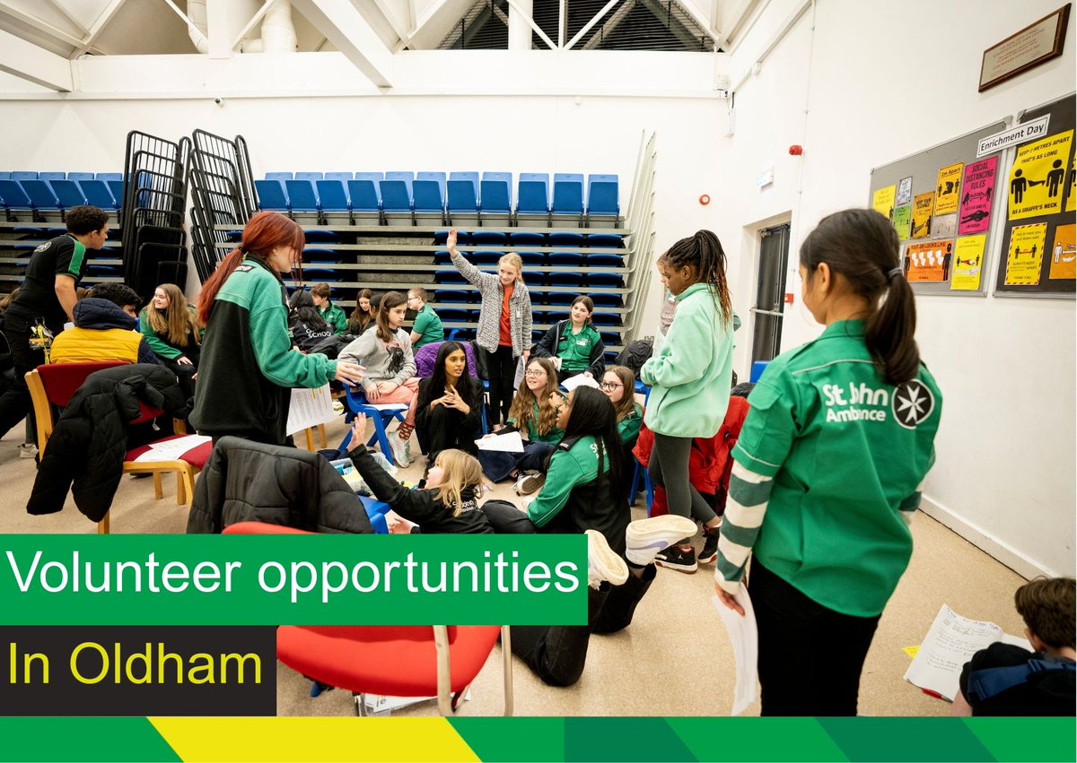 SJAIanWilliams's tweet photo. 🚑 Join Our Amazing Youth Team at St John Ambulance Oldham! 🚑

Have you ever thought about volunteering? Do you want to make a difference in the lives of young people? Now’s your chance!

We’re on the lookout for passionate volunteers to join our Youth Team at St John Ambulance Oldham – and we have some fantastic roles available! Whether you’re looking to support, lead, or manage, there’s a role for you.

✨ Why volunteer?
 ✅Make a real impact in your community
 ✅Help shape the next generation of lifesavers
 ✅Gain valuable skills and experience
 ✅Be part of a welcoming and supportive team

📍 Roles Available at St John Ambulance Oldham (Busk Rd, OL9 6QY):
 
👥 Youth Helper – Support young people as they grow and learn
 
🎓 Youth Leader – Take on a leadership role and inspire the next generation
 
📢 Unit Manager (Youth) – Lead and develop a thriving youth unit

It only takes a small commitment of your time, but the rewards are HUGE! 🌟
🔗 Apply today and be part of something amazing:

➡️ Youth Helper – https://t.co/wGu6sSjHkJ

➡️ Youth Leader – https://t.co/AiO92PlmYQ

➡️ Unit Manager (Youth) – https://t.co/A6iYcC8LzV