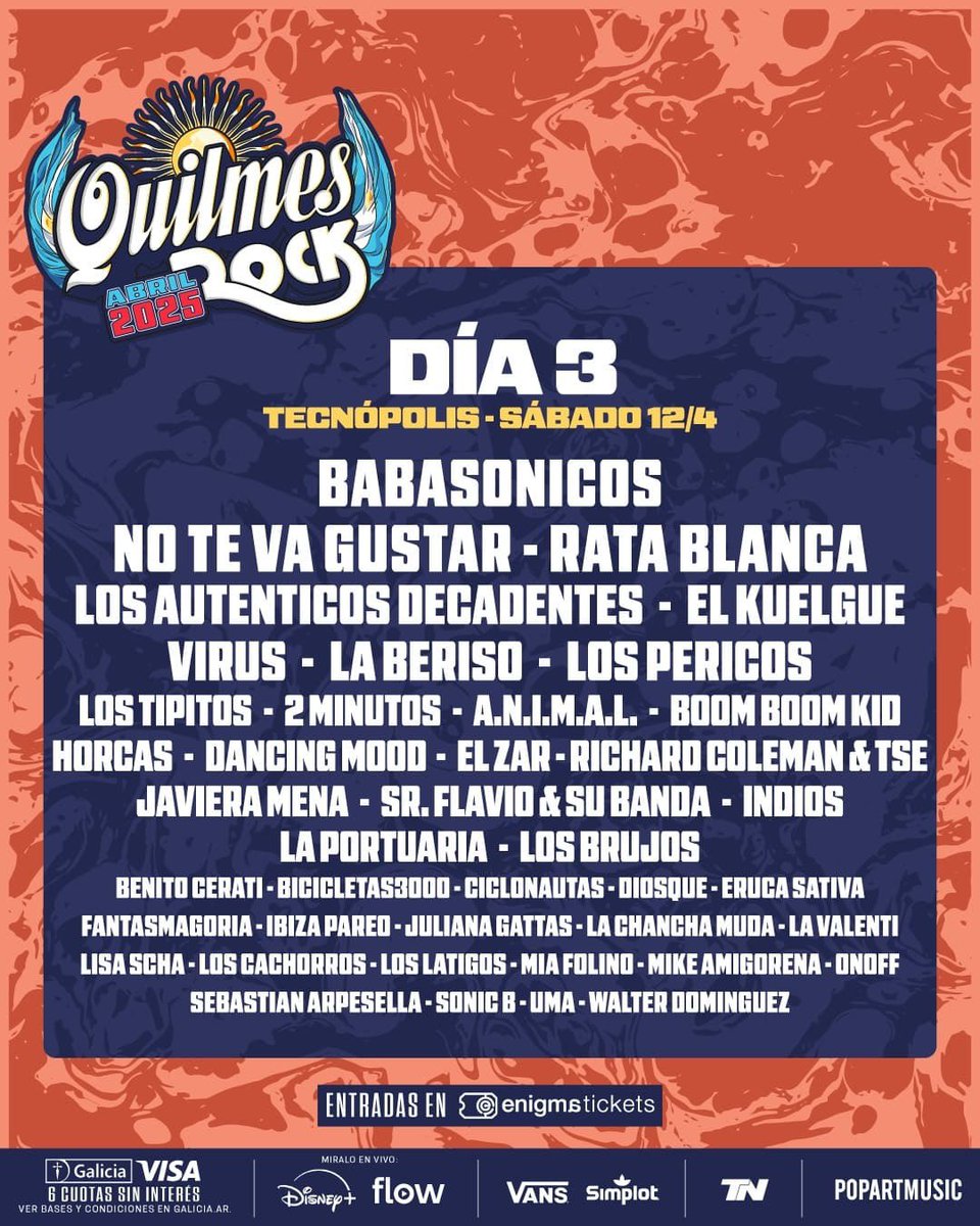 ivanp___'s tweet image. VENDO 2 ABONOS DE LOS PRIMEROS 3 DIAS DEL QUILMES ROCK. PRECIO CHARLABLE. TRANSFIERO POR ENIGMA WALLET.