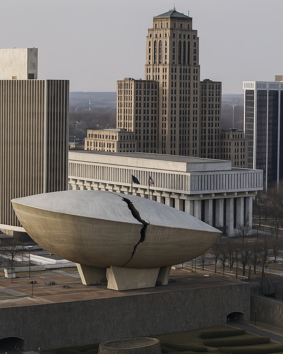 THIS JUST IN: A hairline crack discovered in The Egg last week has worsened overnight. Emergency crews are scrambling to assess the damage. Stay tuned as the story develops 👀

#albanyny #aroundalbany #upstateny