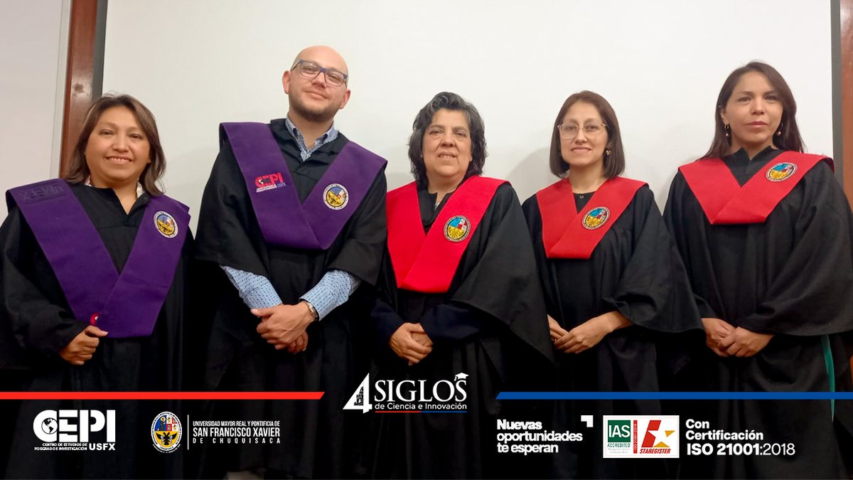 CepiUsfx's tweet photo. #DEFENSA: 𝐌𝐀𝐄𝐒𝐓𝐑𝐈𝐀 𝐄𝐍 𝐄𝐃𝐔𝐂𝐀𝐂𝐈𝐎𝐍 𝐒𝐔𝐏𝐄𝐑𝐈𝐎𝐑 
📷 "Propuesta curricular para la incorporación de la asignatura de Derechos Humanos en el plan de estudios de la Carrera de Derecho y Ciencias Jurídicas de la Universidad del Valle S.A." https://t.co/nhDqjnu46U
