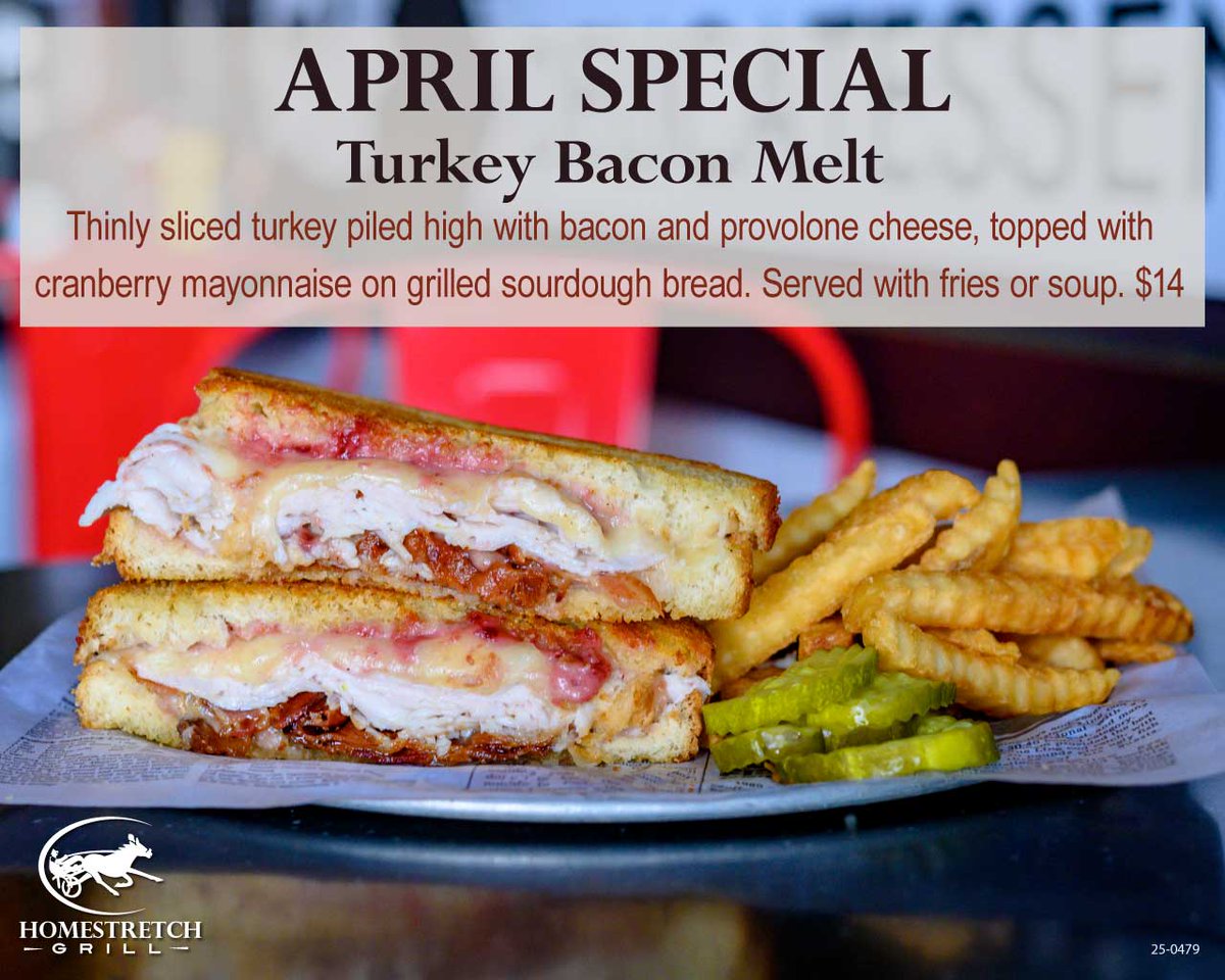 BataviaDowns's tweet photo. 🥪🥗🍑 Our #AprilSpecials are a must-try!
Savor Chicken Peach Salad, BBQ Chicken Pizza, Pink Bunny Cocktails, Breaded Pork Chops (topped with apple bacon jam), and much more!
Full menus & hours: https://t.co/wpBKPennXz https://t.co/fhE2OR2ofZ