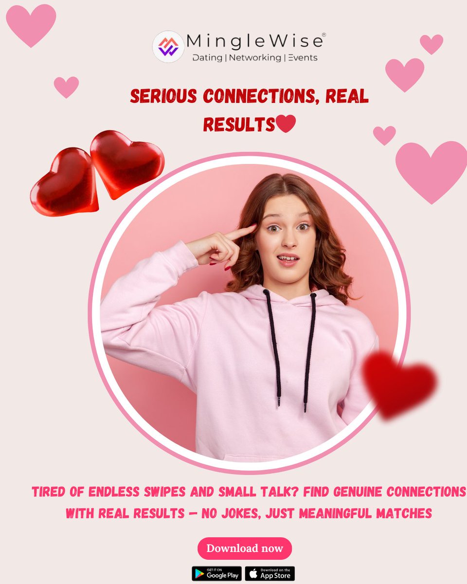 minglewise's tweet image. 😜 No Jokes Here! Find Genuine Connections Today.
Swipe right, but no pranks this time! 🤭 Looking for something real? 💕 Find genuine connections that last—no fooling around!
📲 Download MingleWise and start your love story today!

#AprilFools #NoPranksJustLove #RealConnection