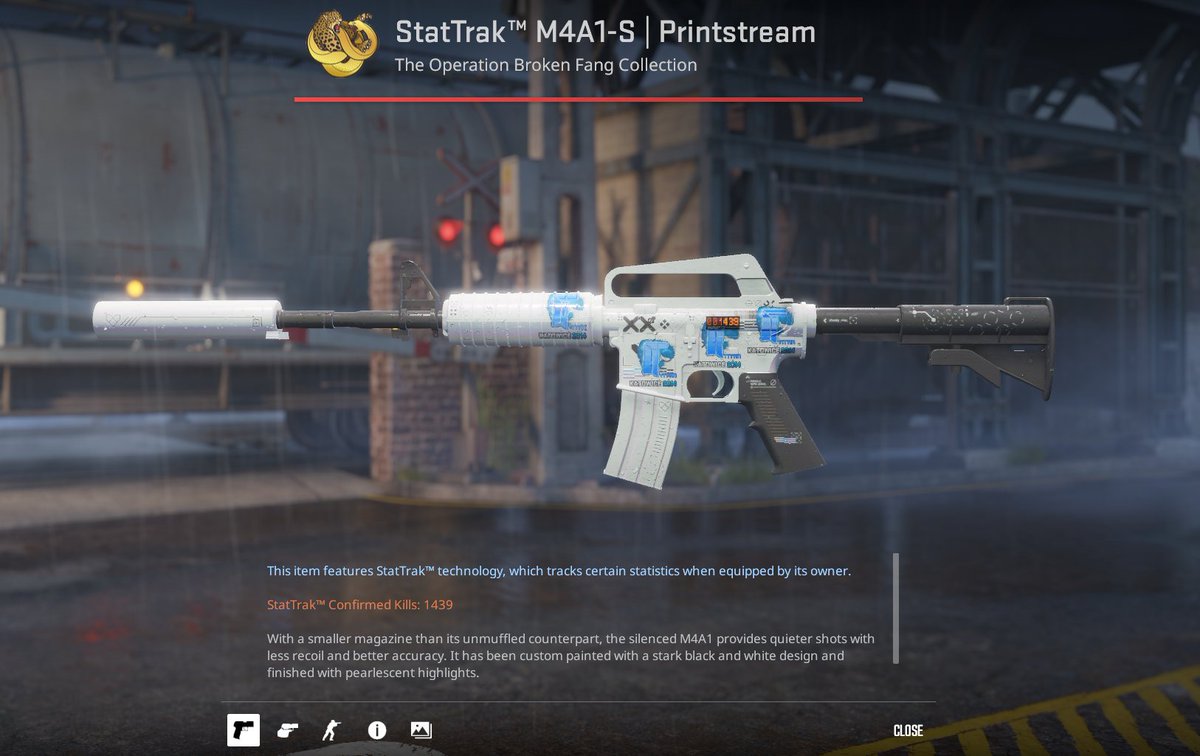G/A:  ST M4A1-S Printstream 4x Titan holo 
  
To enter     

-like &amp; Rt   
-Tag a Friend in the replies  
-Follow Me     

𝗧𝗵𝗲 𝘄𝗶𝗻𝗻𝗲𝗿 𝘄𝗶𝗹𝗹 𝗯𝗲 𝗿𝗼𝗹𝗹𝗲𝗱 𝗶𝗻 7 𝗱𝗮𝘆𝘀, 𝗴𝗼𝗼𝗱 𝗹𝘂𝗰𝗸