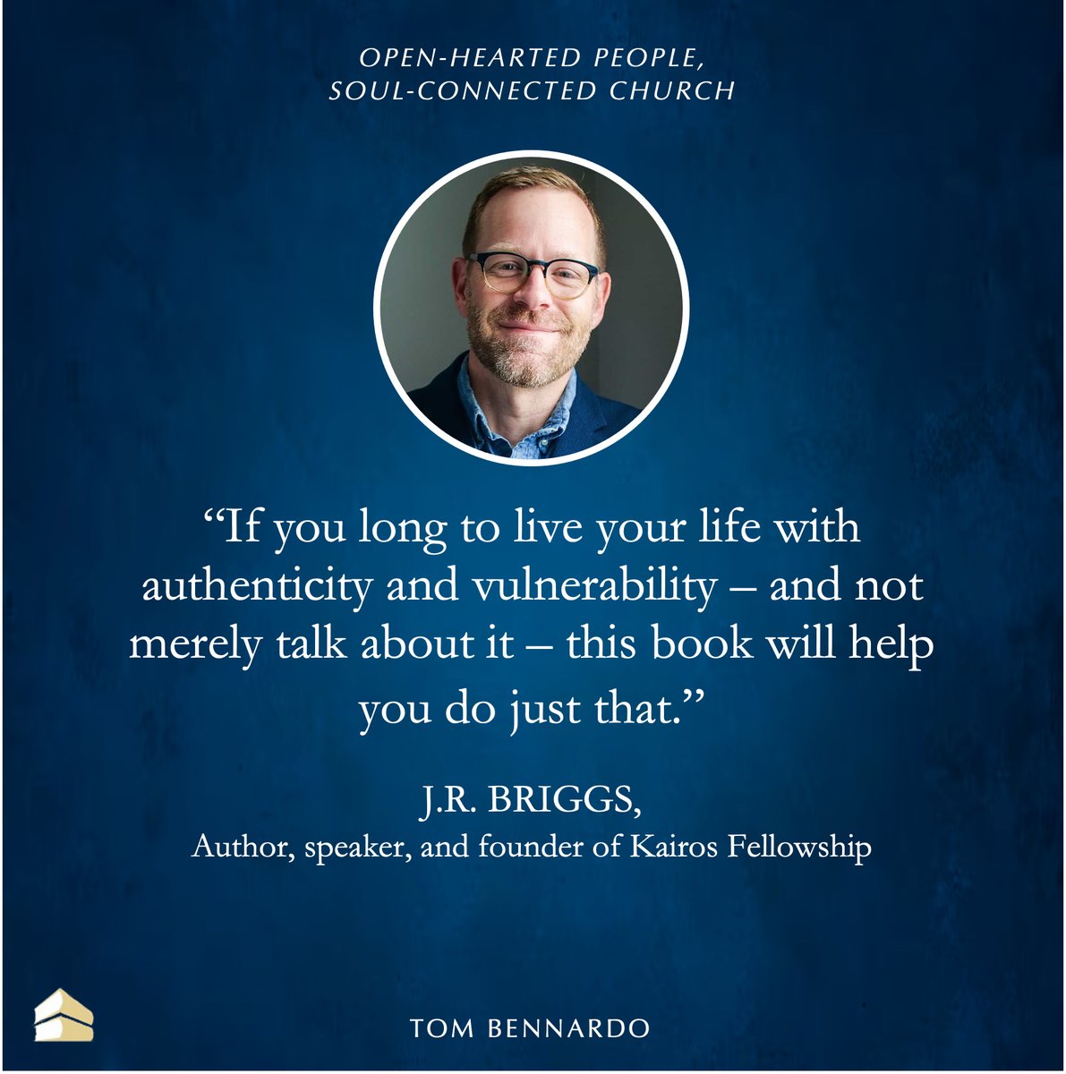Honored by the endorsement of author, leadership consultant, and Kairos Partnerships founder <a href="/jr_briggs/">J.R. Briggs</a>  for “Open-Hearted People, Soul-Connected Church.” Release date is one week away: tinyurl.com/yc5swmrc