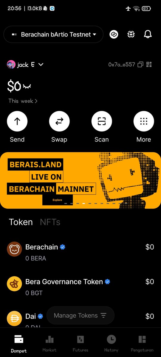 0xnayf's tweet photo. @HoldstationW 0x7cAf1D45b6213E88cEBAb7C842b528eB4739dCE0 https://t.co/fjOPMq5BhR