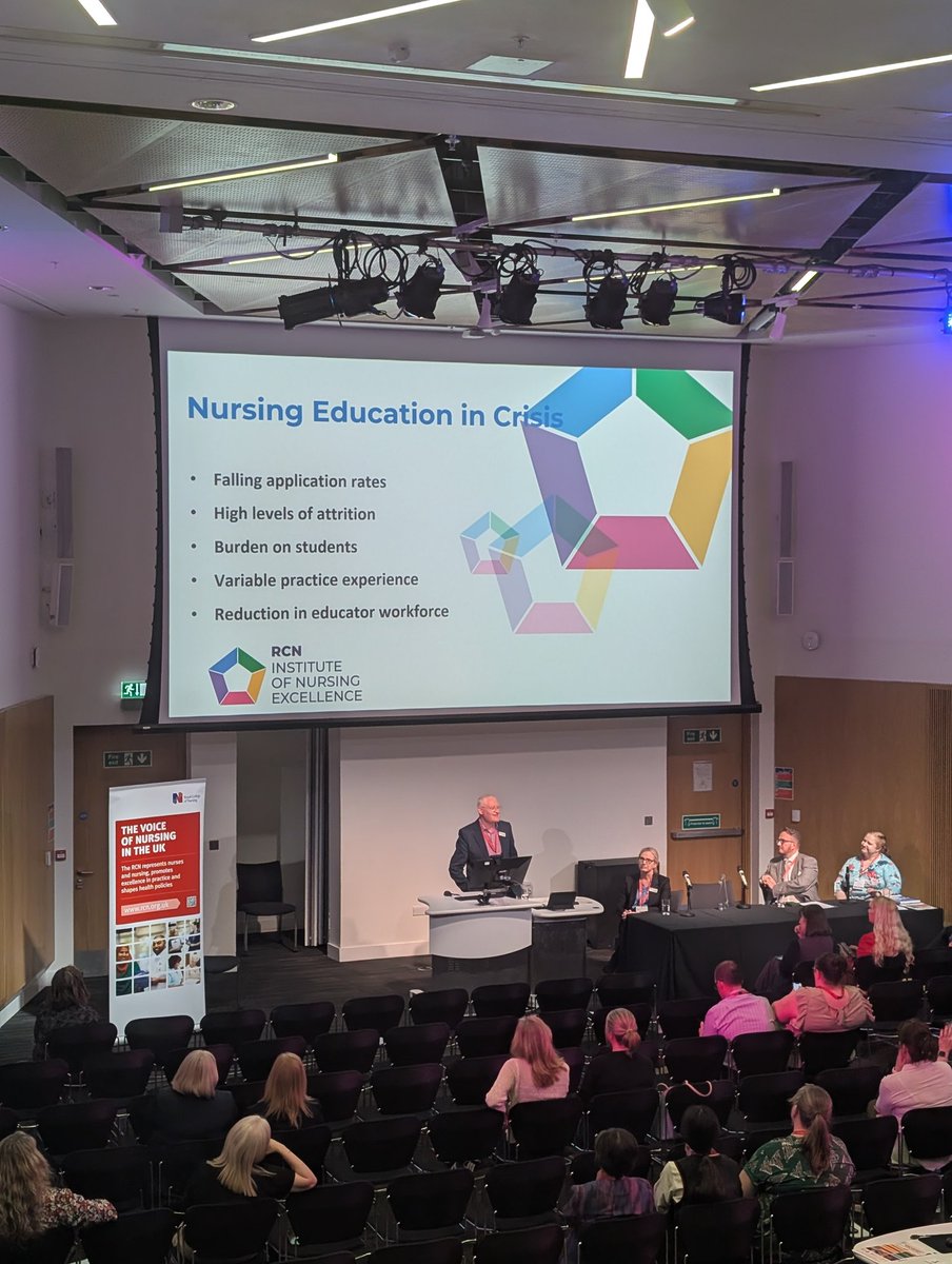 Interesting in conversation panel with <a href="/theRCN/">The RCN</a> about the future of Nurse Education and key priorities looking forwards #ED25