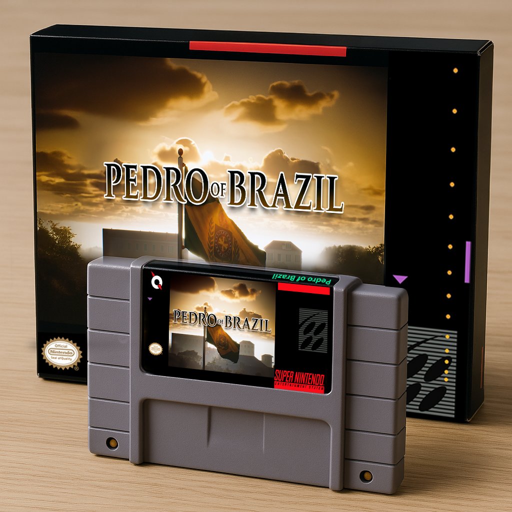 ChrisAdrianGon's tweet photo. PEDRO OF BRAZIL – EDIÇÃO SUPER NINTENDO
Uma versão comemorativa especial do nosso épico Pedro of Brazil, totalmente reimaginada em estilo 16-bits, que será lançada em cartucho físico para o Super Nintendo Entertainment System.

Inspirada na estética clássica de RPGs como Chrono Trigger e Final Fantasy VI, essa edição traz:

Gráficos pixelados exclusivos, redesenhados à mão para capturar o charme e o poder do Brasil Imperial;

Gameplay adaptada para o estilo RPG tático, com exploração de mapas, diálogos ramificados e decisões políticas que afetam o rumo da história;

Batalhas dinâmicas ambientadas nos principais conflitos do período, incluindo a Guerra da Cisplatina e a Confederação do Equador;

Trilha sonora original em versão chiptune, usando tecnologia de áudio compatível com o chip SPC700 do SNES;

Cenas icônicas como o Grito do Ipiranga, o retorno a Portugal e os bastidores do palácio de São Cristóvão, agora em glorioso 16-bits.

O cartucho virá em edição limitada, com box personalizada e manual ilustrado em estilo retrô.

Lançamento previsto: em breve.

(P.S.: Claro que é 1º de Abril... mas vai dizer que você não ficou animado?)
#PedroOfBrazil #SNESEdition #EmBreve #RetroPower #1DeAbrilMasPodiaSerVerdade